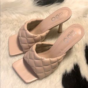 Ego Square Toe Pink Nude Sandals